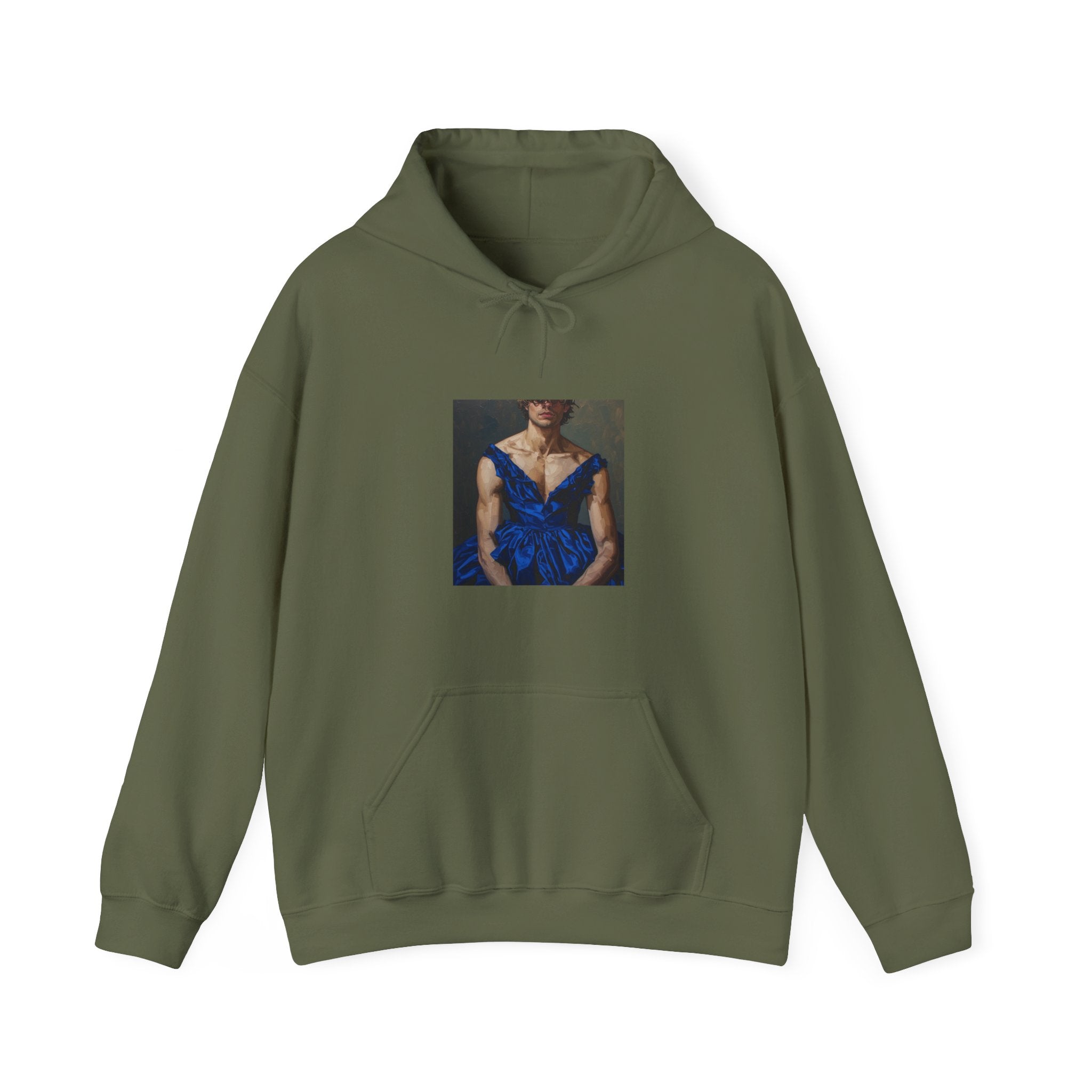 Man In Blue Dress Hoodie