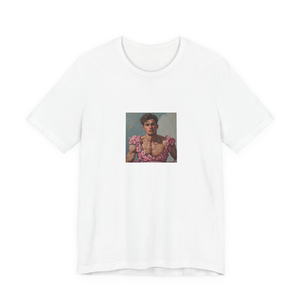 Man In Pink Dress T-shirt