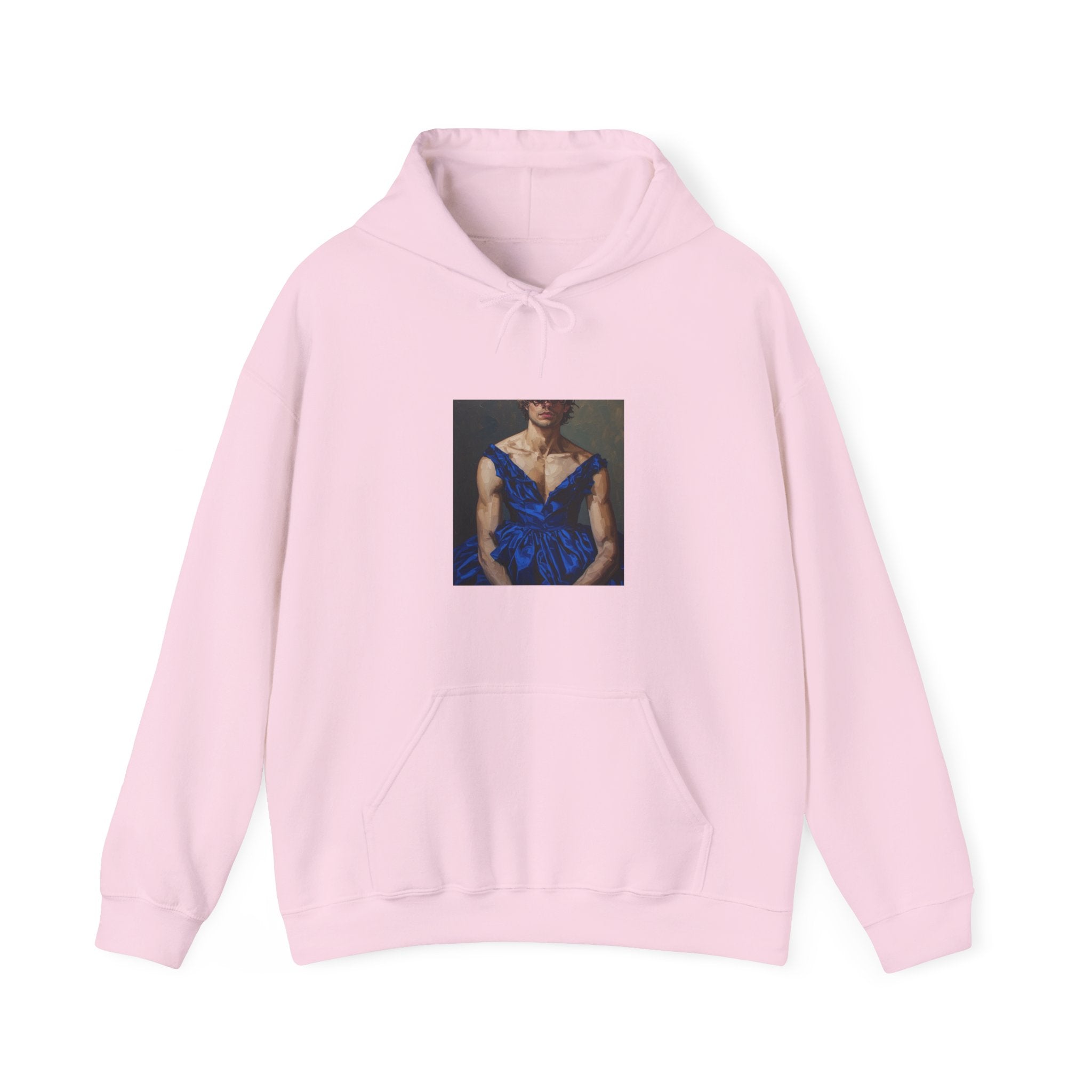Man In Blue Dress Hoodie