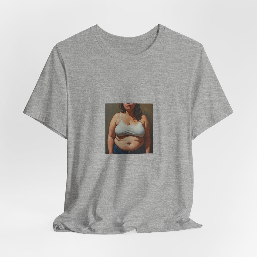 Woman In Jeans T-shirt