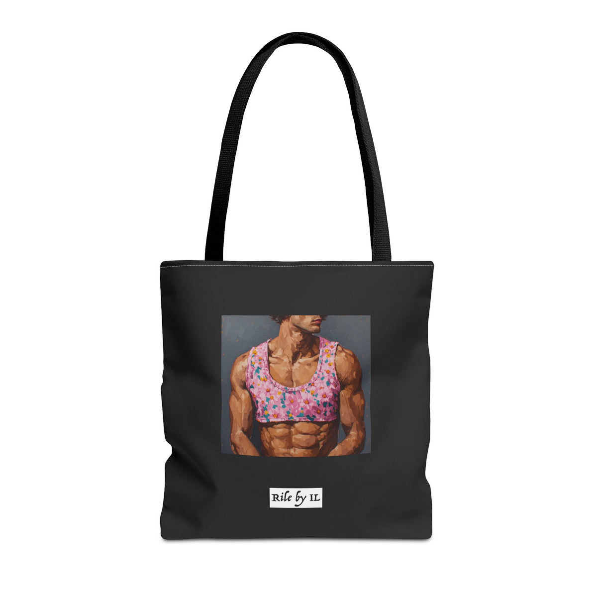 Man In Pink Crop Top Tote Bag