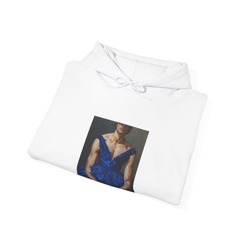 Man In Blue Dress Hoodie