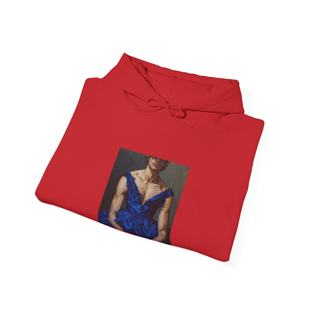 Man In Blue Dress Hoodie