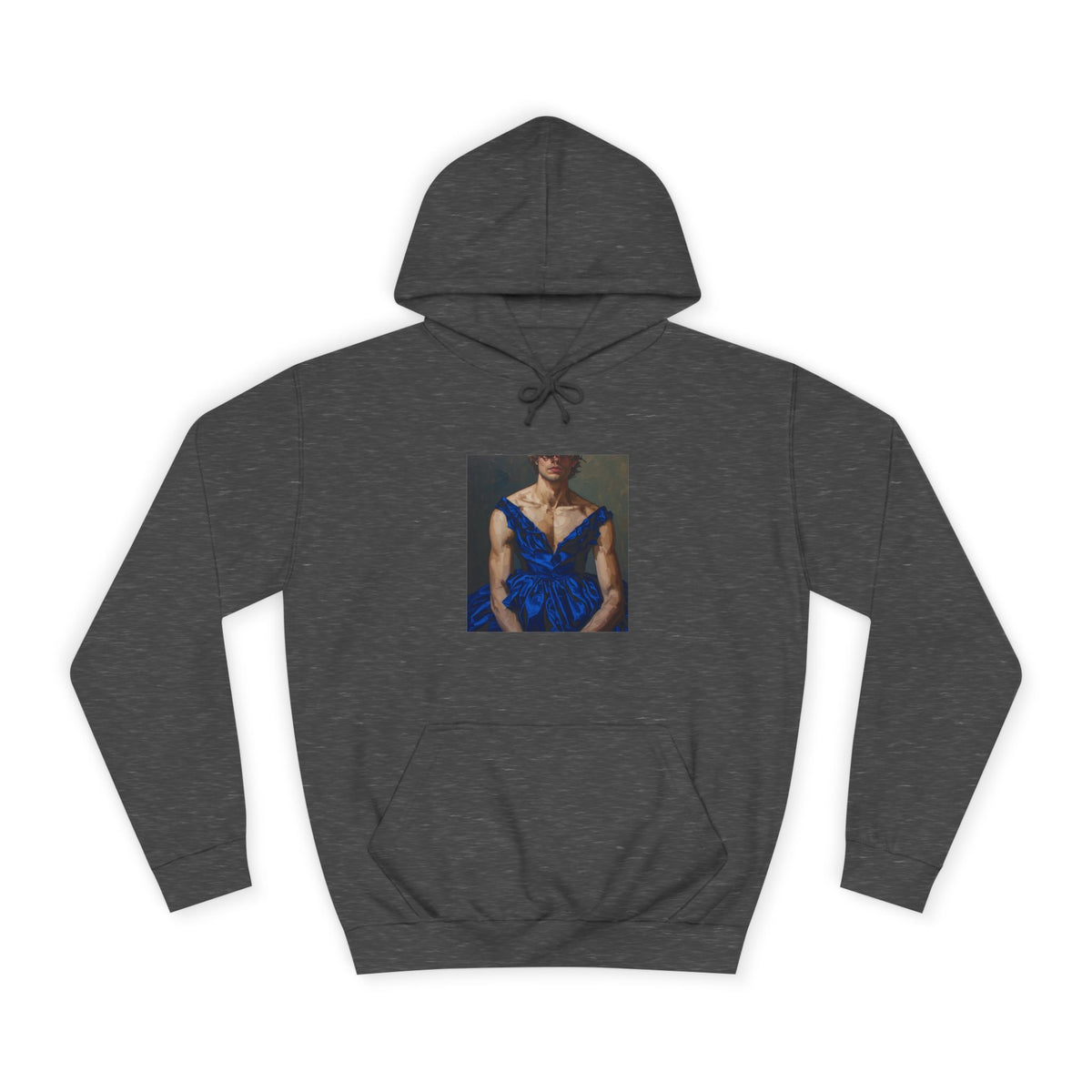 Man In Blue Dress Hoodie