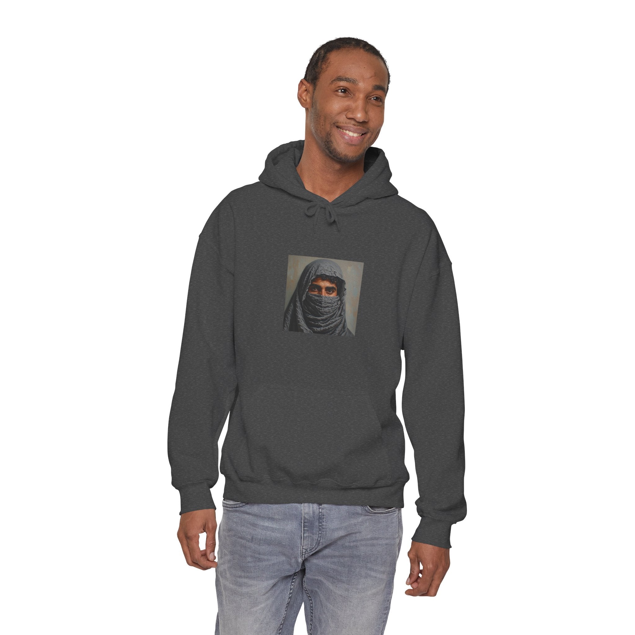 Veiled Man Portrait Hoodie