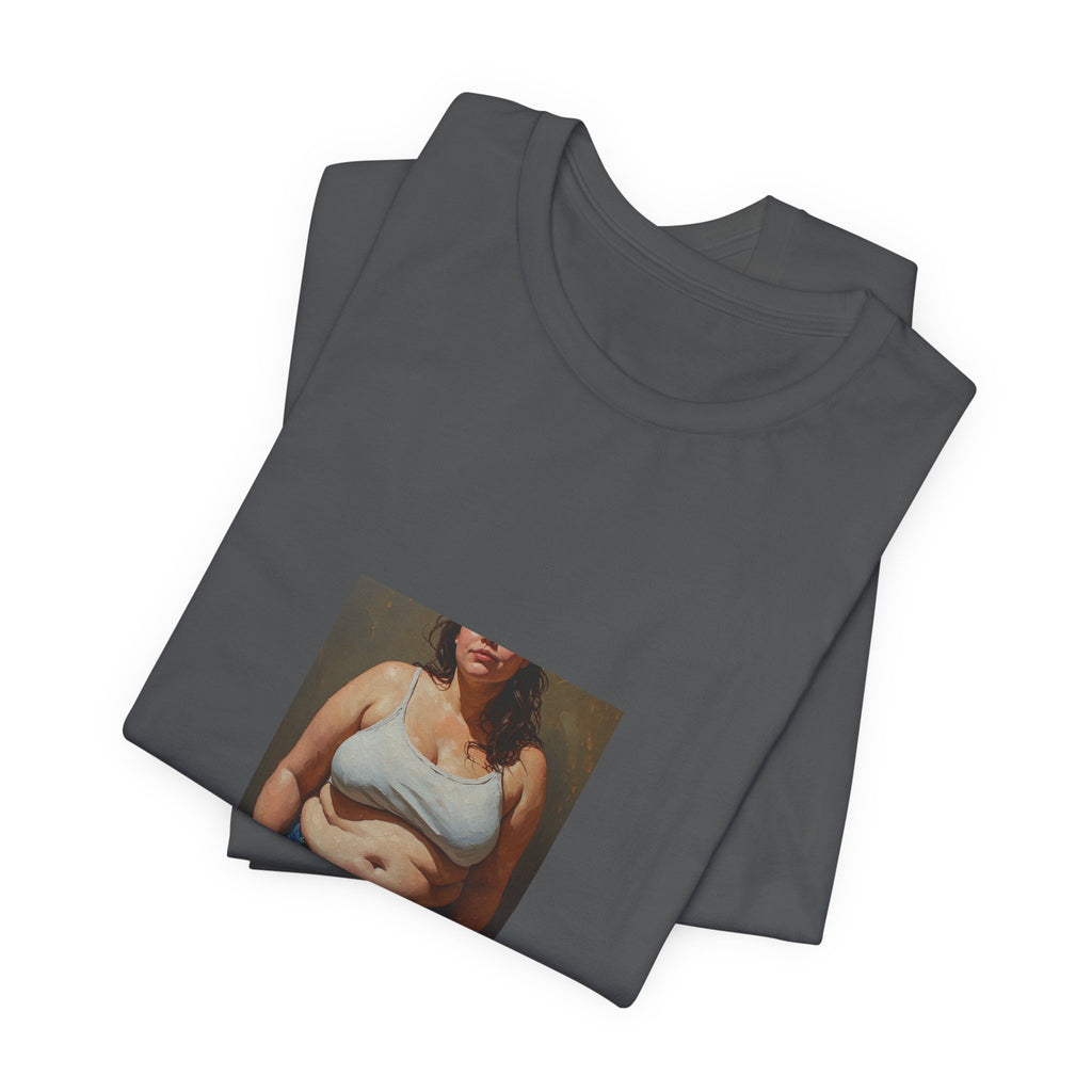 Woman In Jeans T-shirt