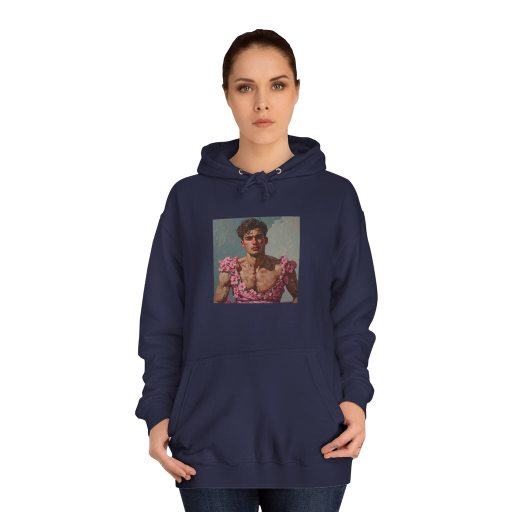 Man In Pink Dress Hoodie