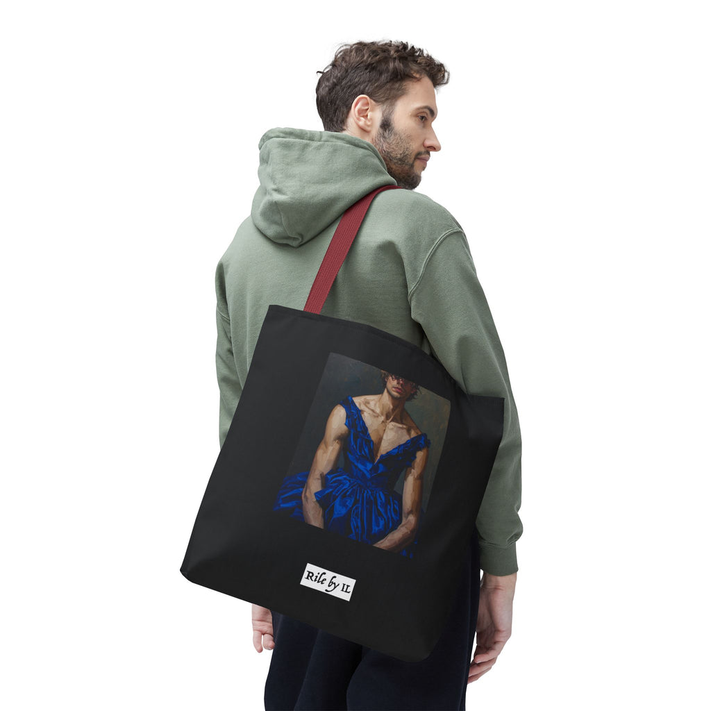 Man In Blue Dress Tote Bag