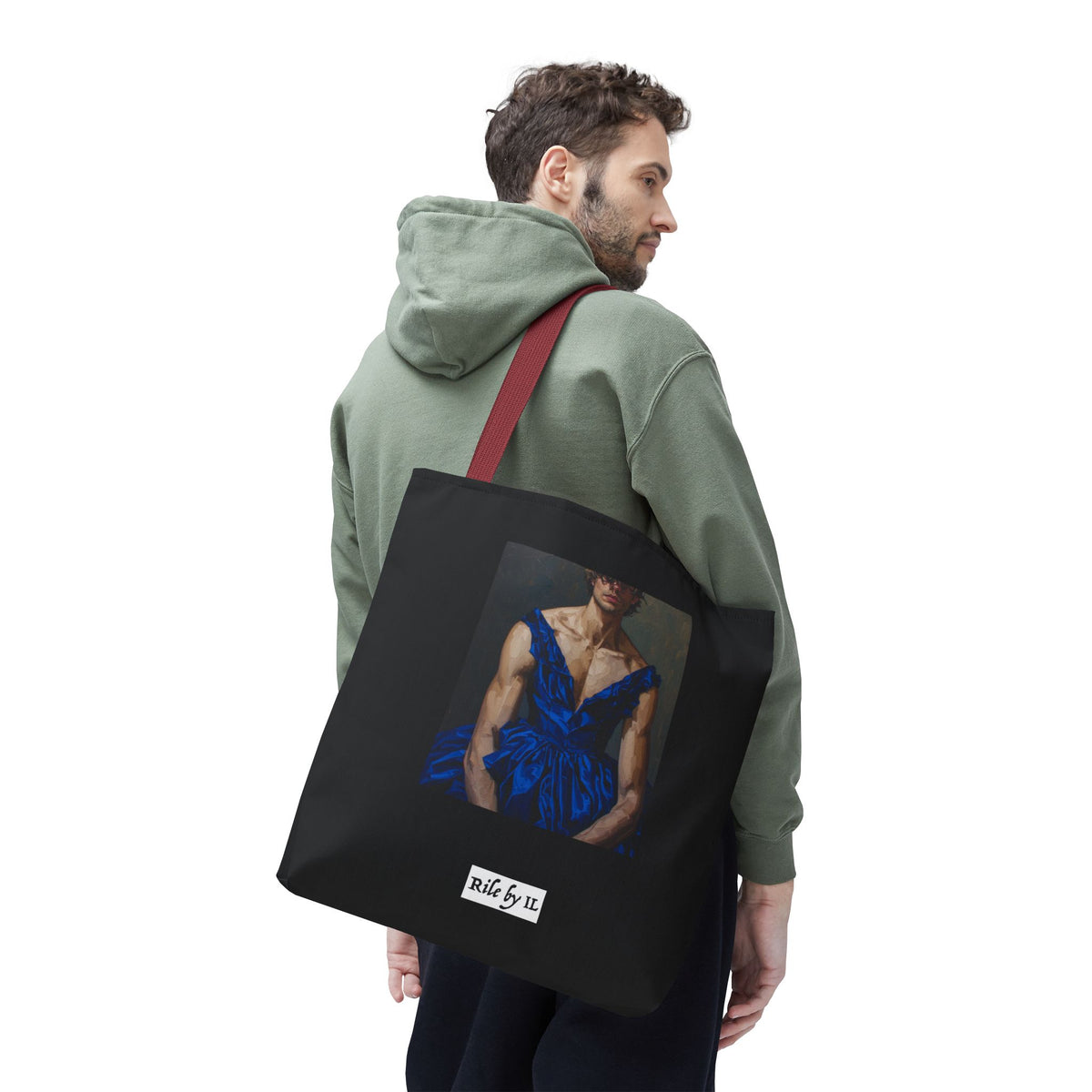 Man In Blue Dress Tote Bag