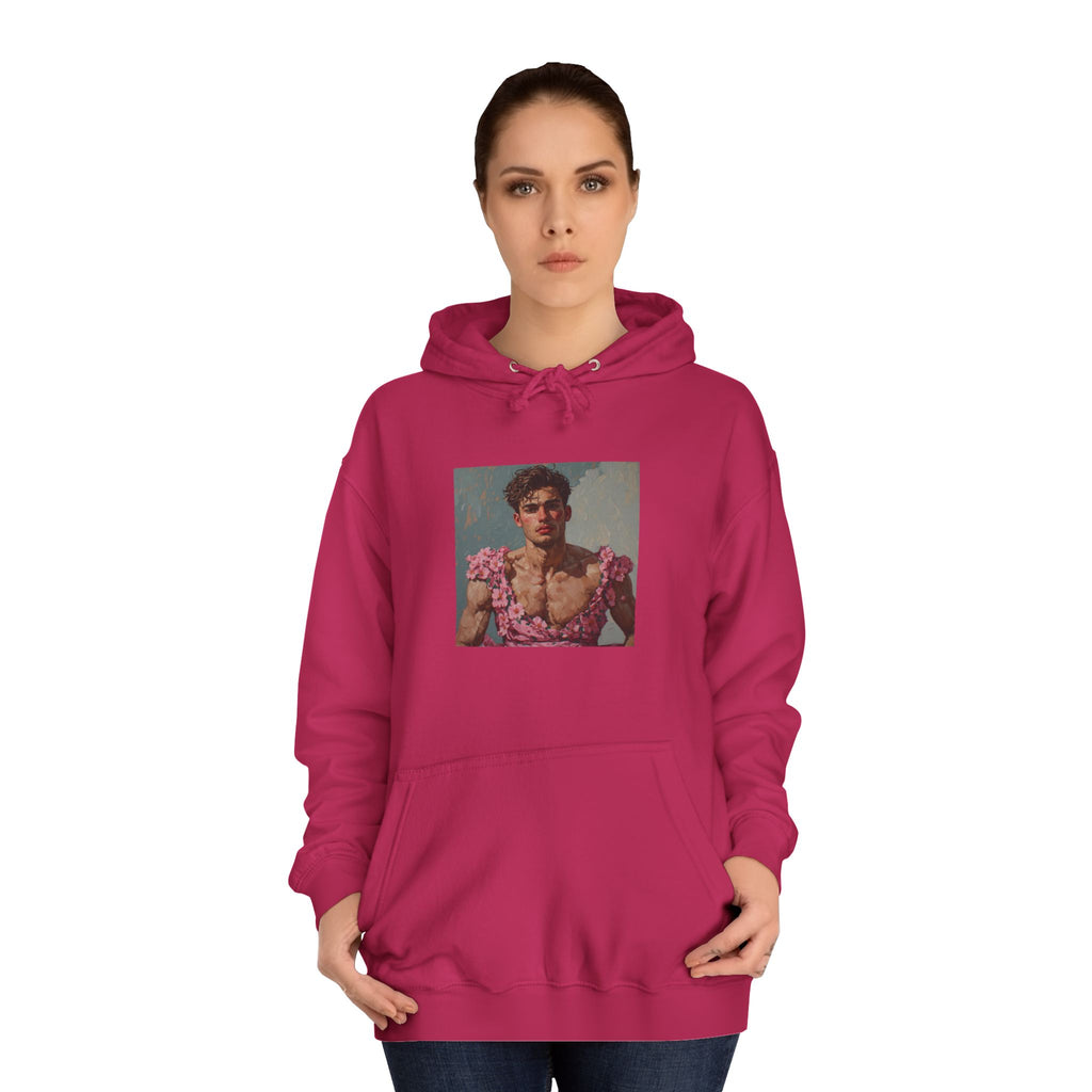 Man In Pink Dress Hoodie