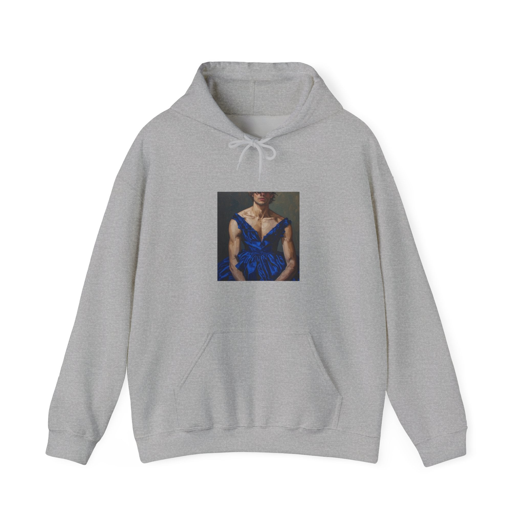 Man In Blue Dress Hoodie