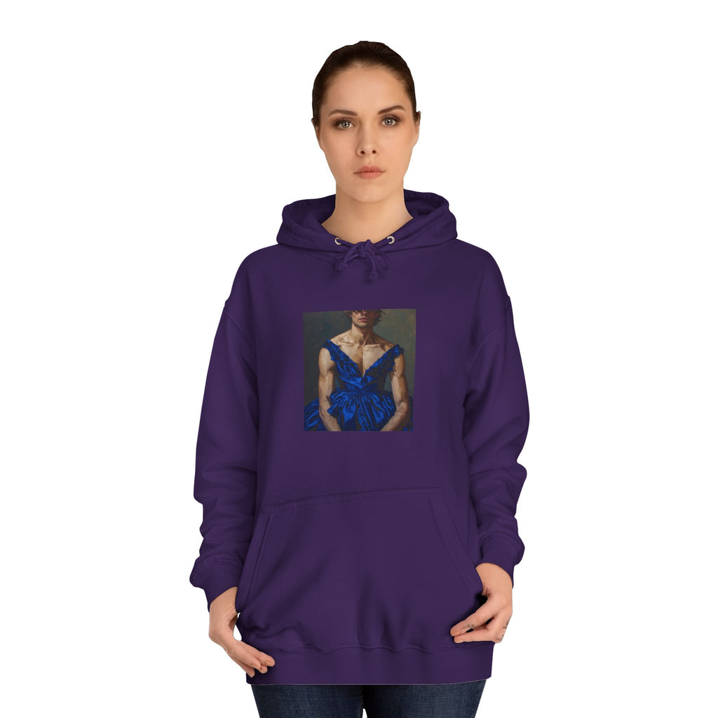 Man In Blue Dress Hoodie