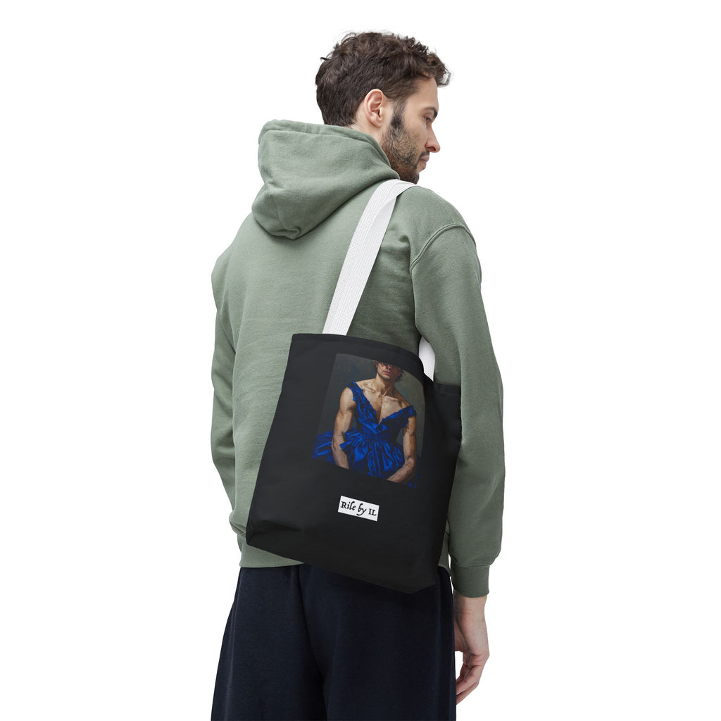 Man In Blue Dress Tote Bag