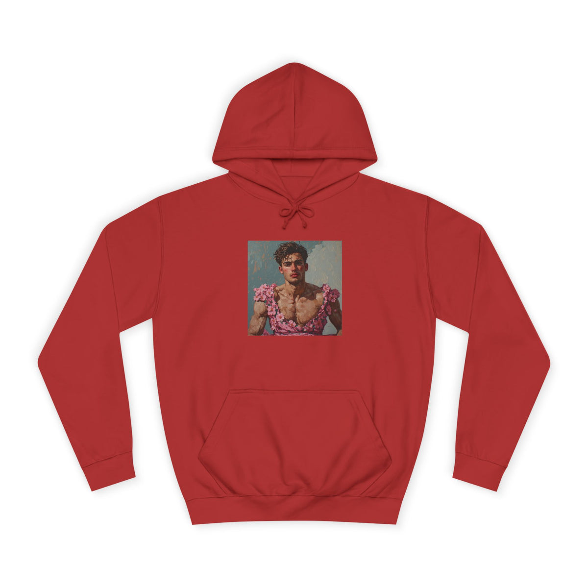 Man In Pink Dress Hoodie