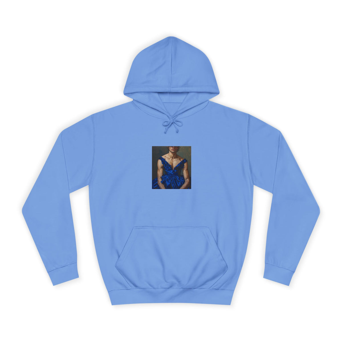 Man In Blue Dress Hoodie