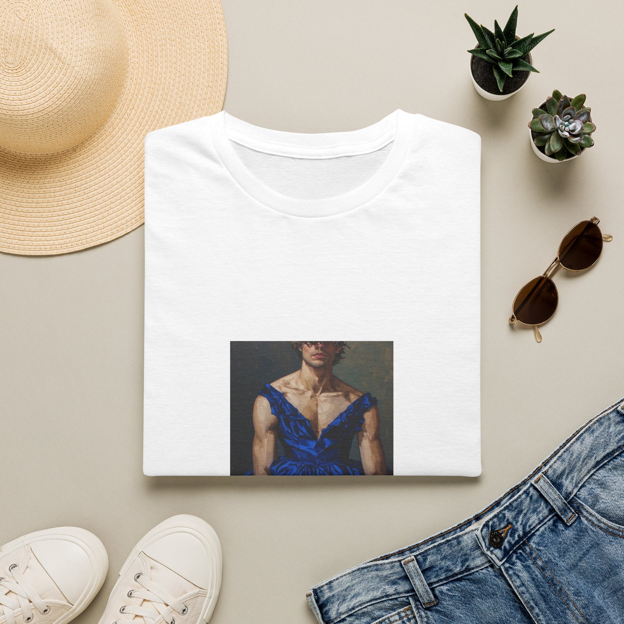 Man In Blue Dress T-shirt