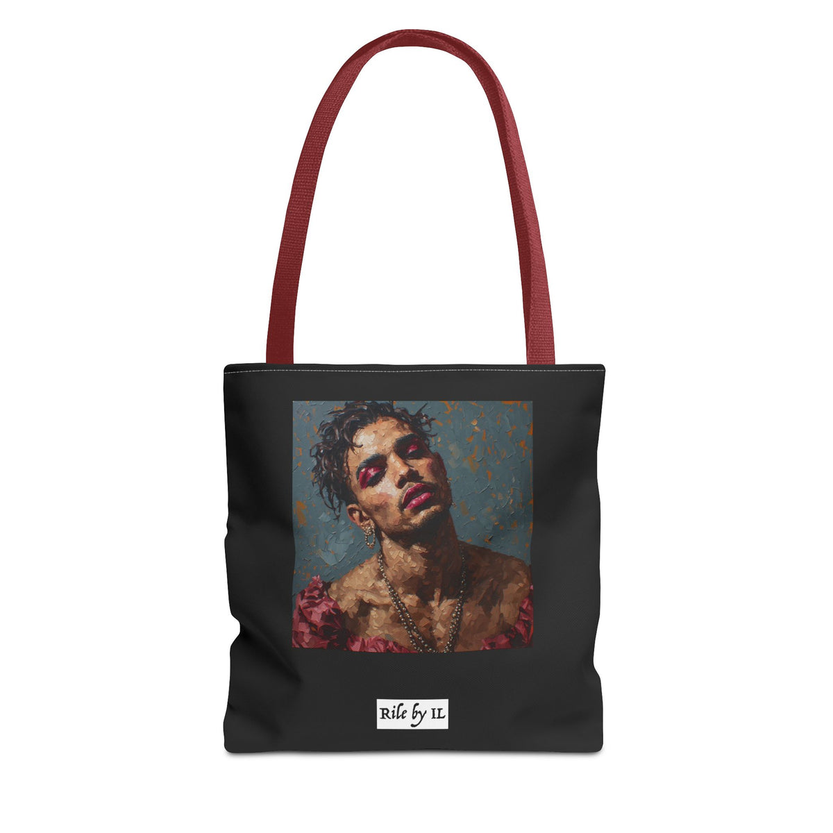 Man w/ Pink Eyeshadow Tote Bag