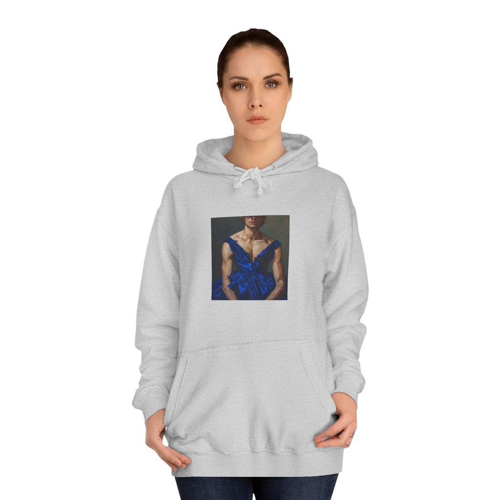 Man In Blue Dress Hoodie