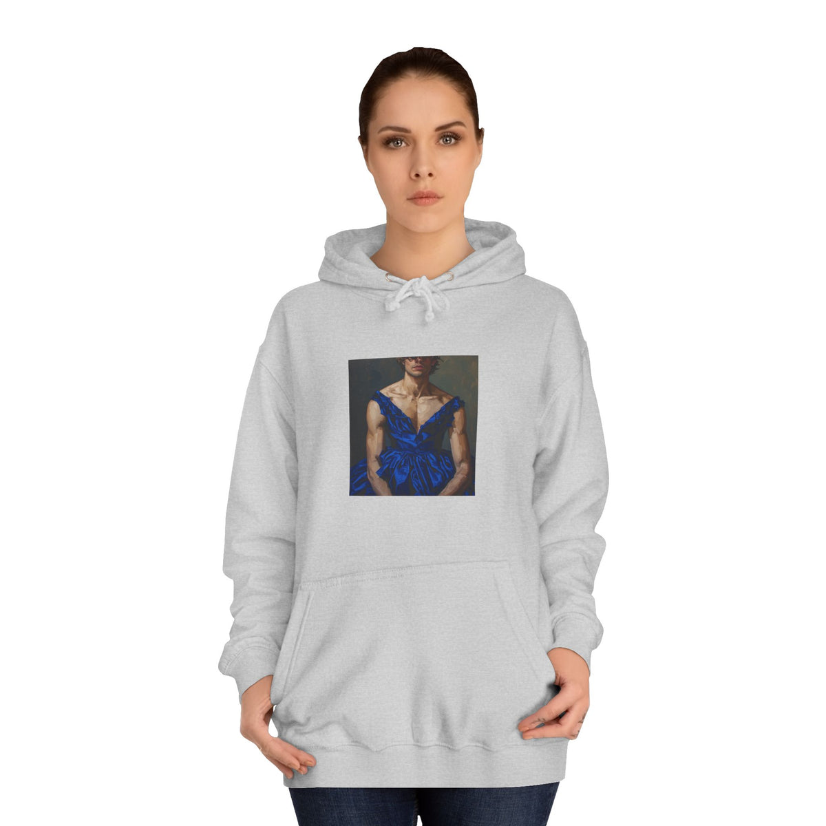 Man In Blue Dress Hoodie