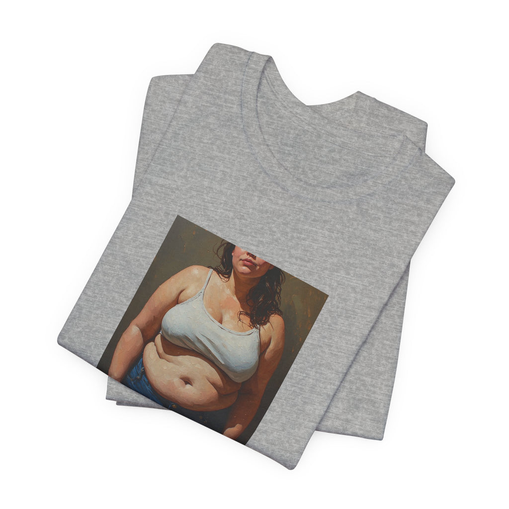 Woman In Jeans T-Shirt