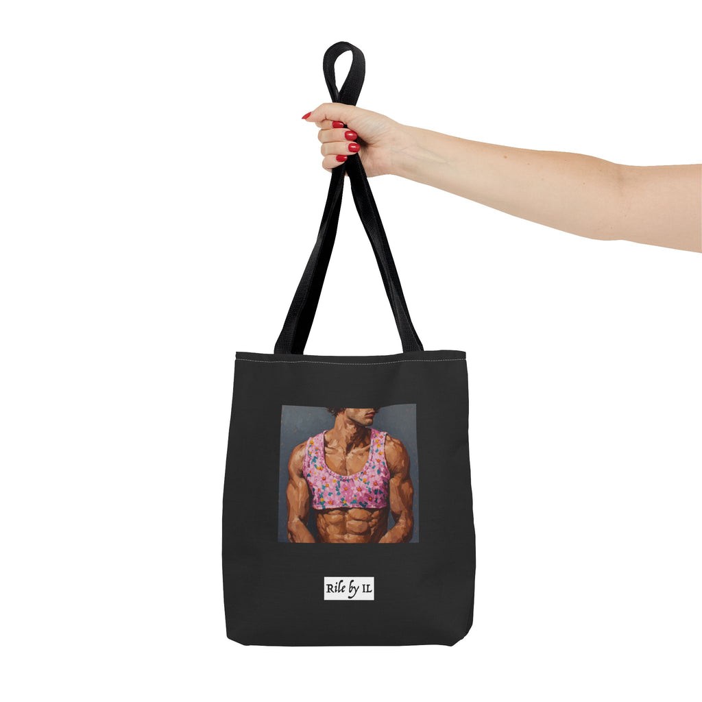 Man In Pink Crop Top Tote Bag