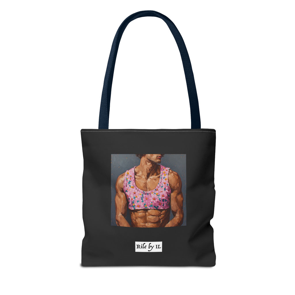 Man In Pink Crop Top Tote Bag