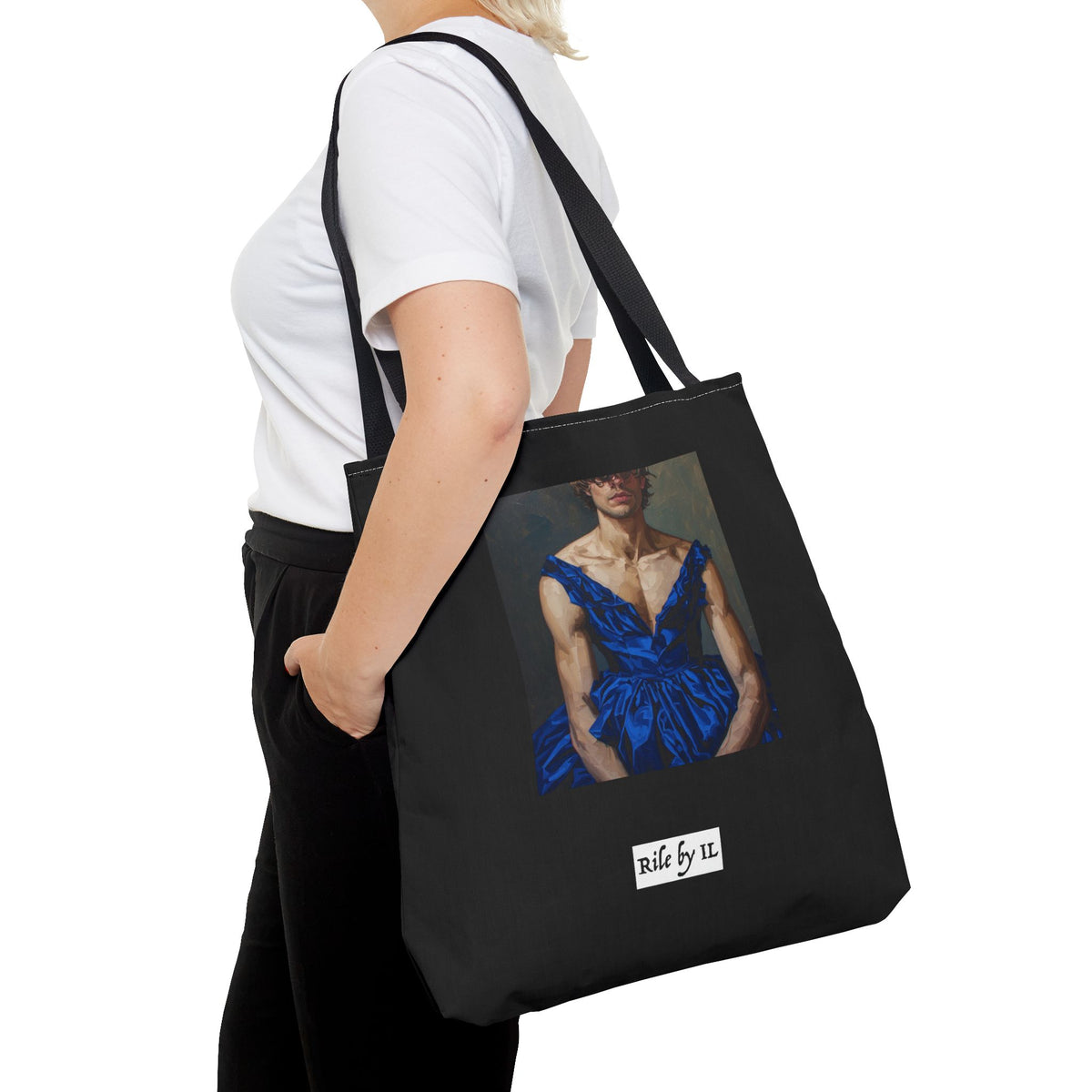 Man In Blue Dress Tote Bag