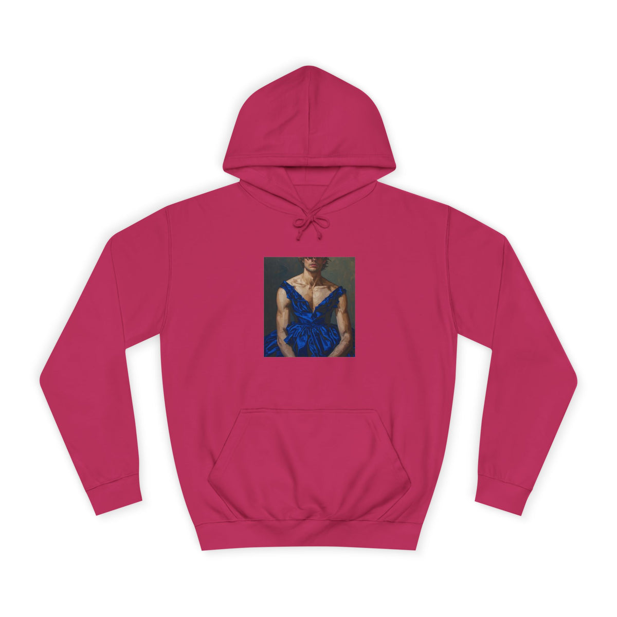 Man In Blue Dress Hoodie
