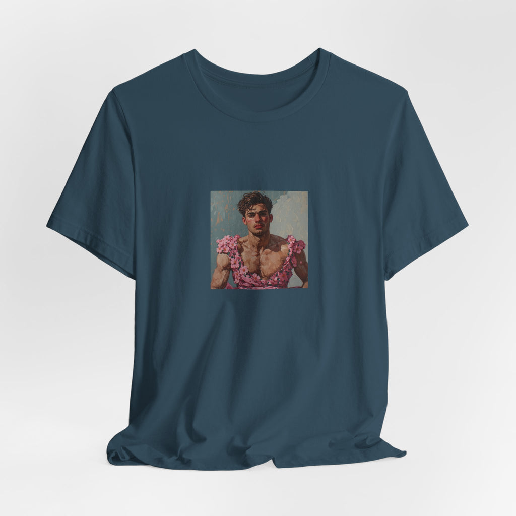 Man In Pink Dress T-shirt
