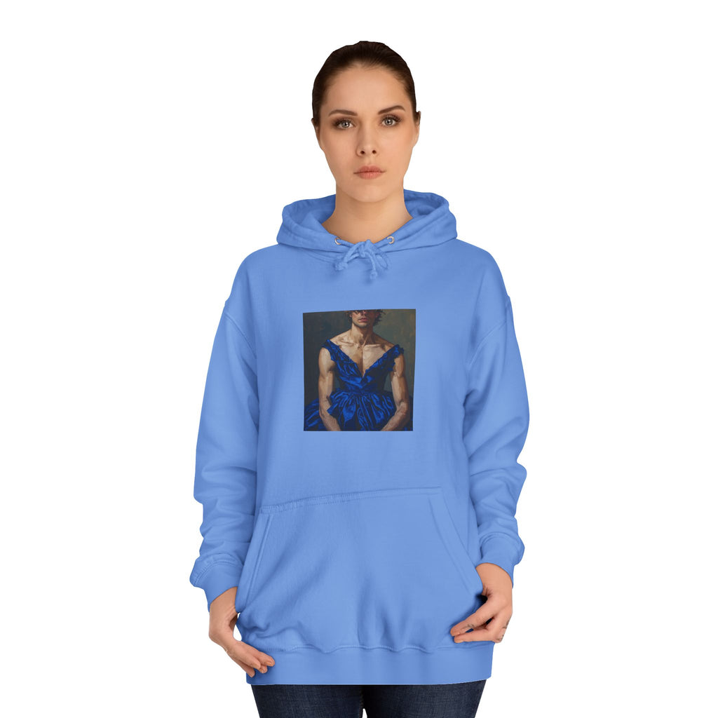 Man In Blue Dress Hoodie