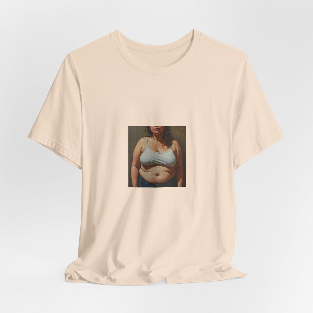 Woman In Jeans T-shirt