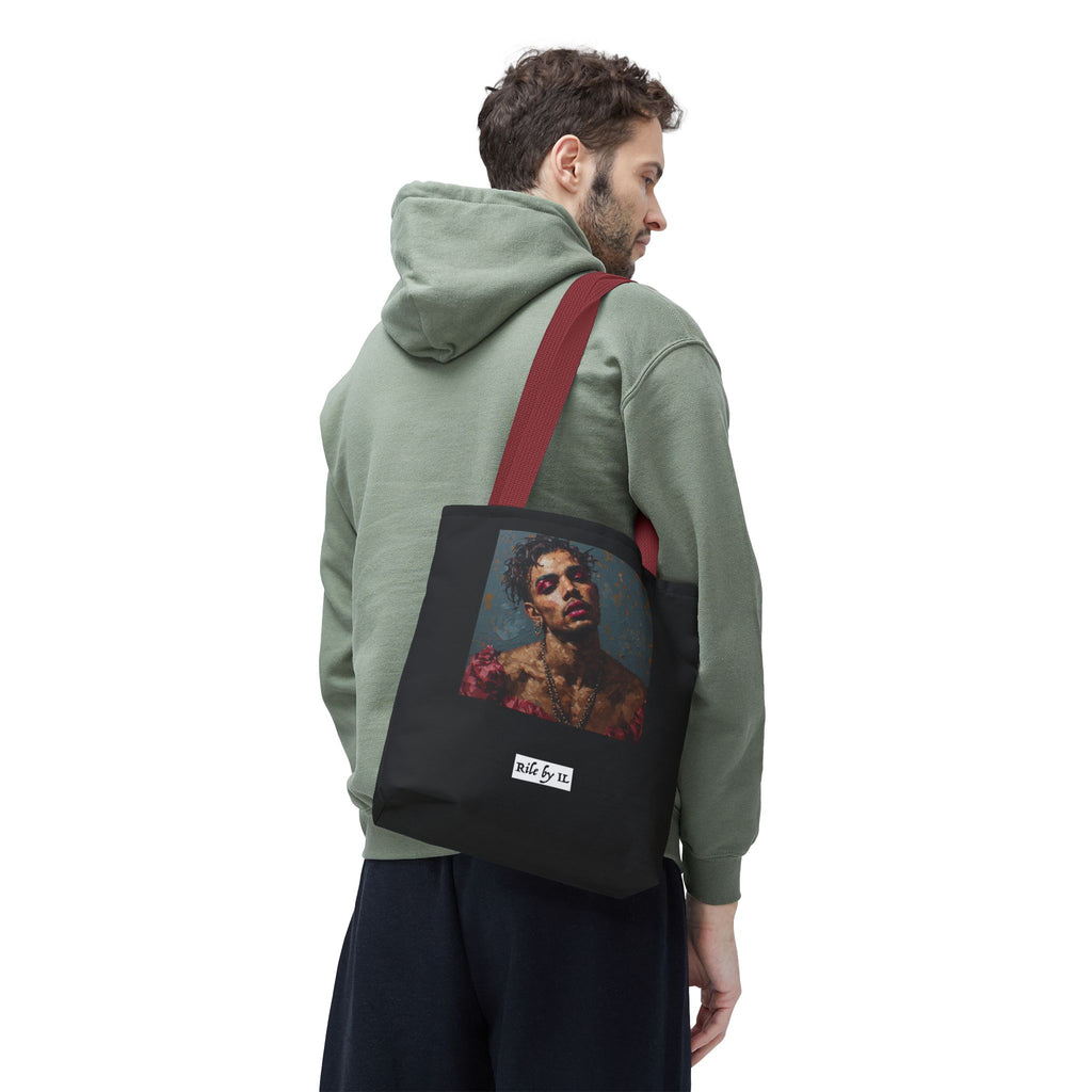 Man w/ Pink Eyeshadow Tote Bag