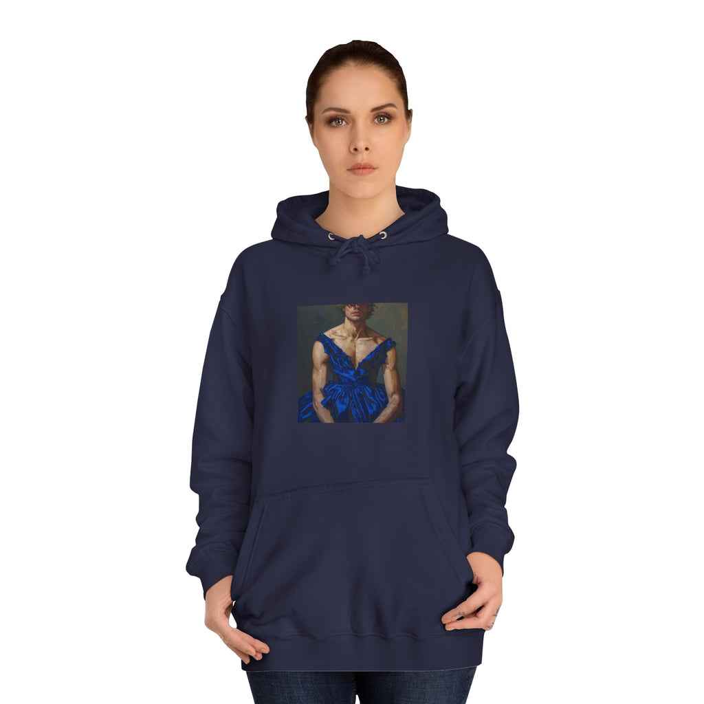 Man In Blue Dress Hoodie