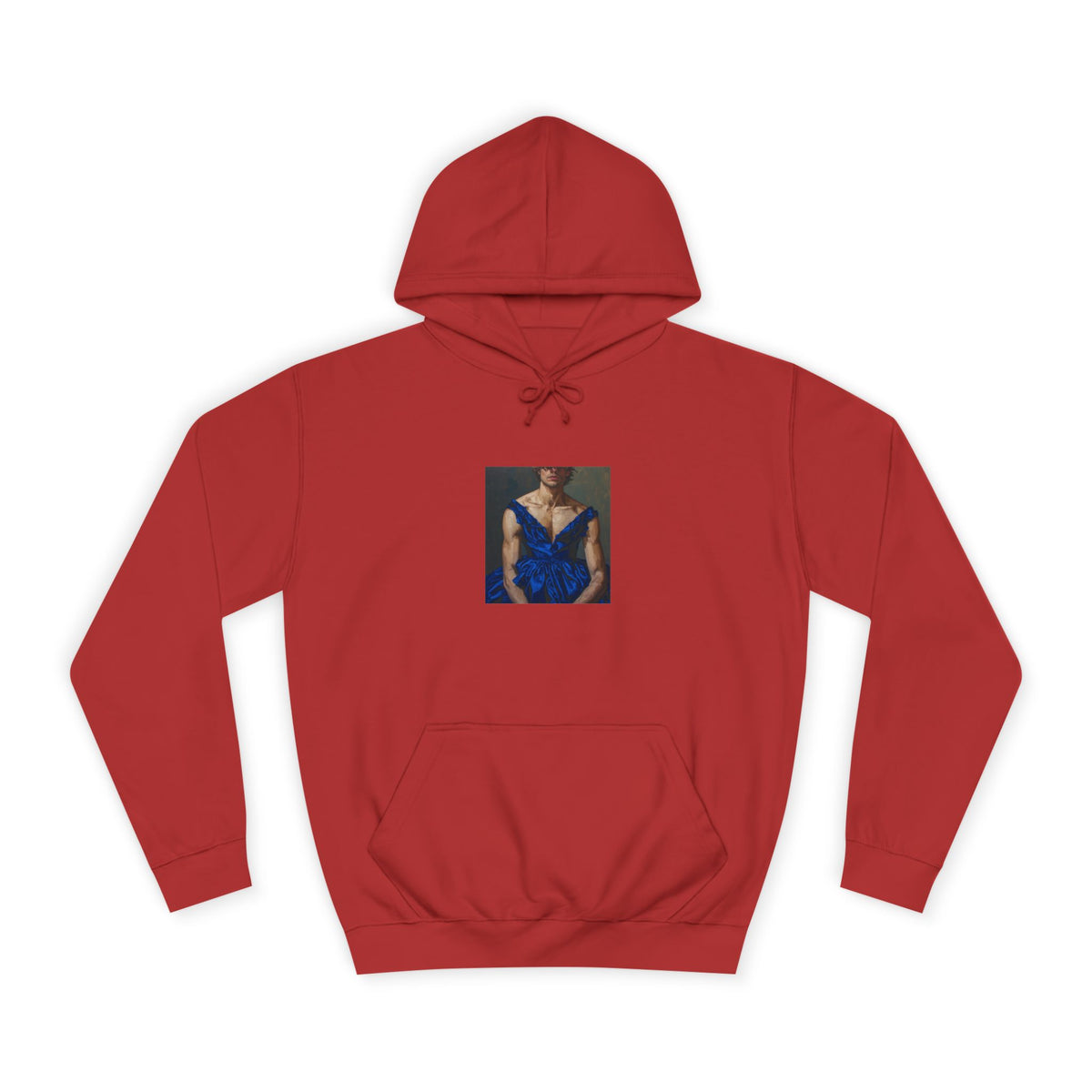Man In Blue Dress Hoodie