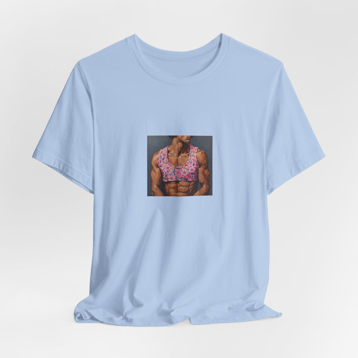 Man w/ Pink Crop Top T-shirt