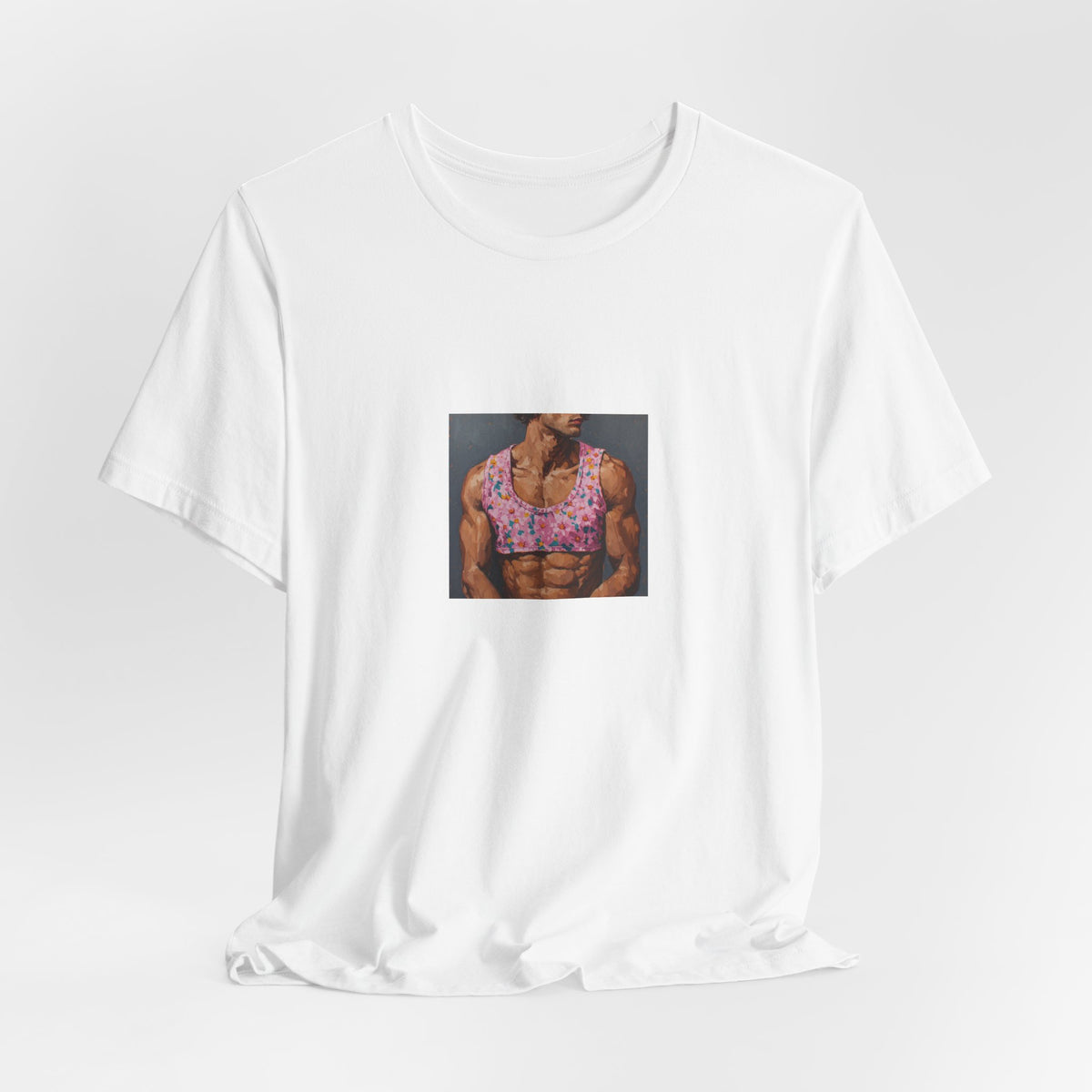 Man w/ Pink Crop Top T-shirt