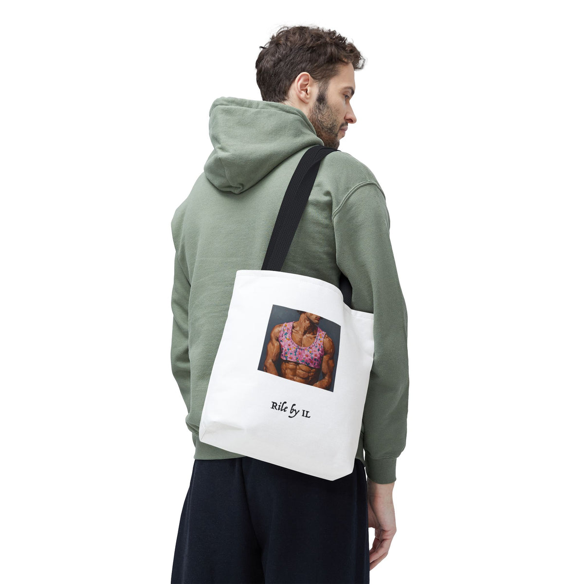 Man In Pink Crop TopTote Bag