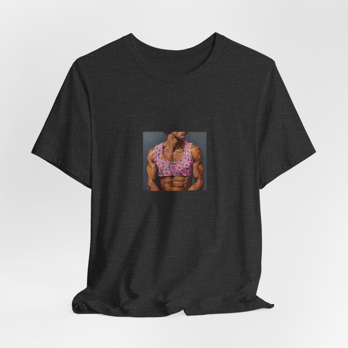 Man w/ Pink Crop Top T-shirt