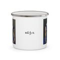 Man In Blue Dress Enamel Cup w/ Rile by IL Logo