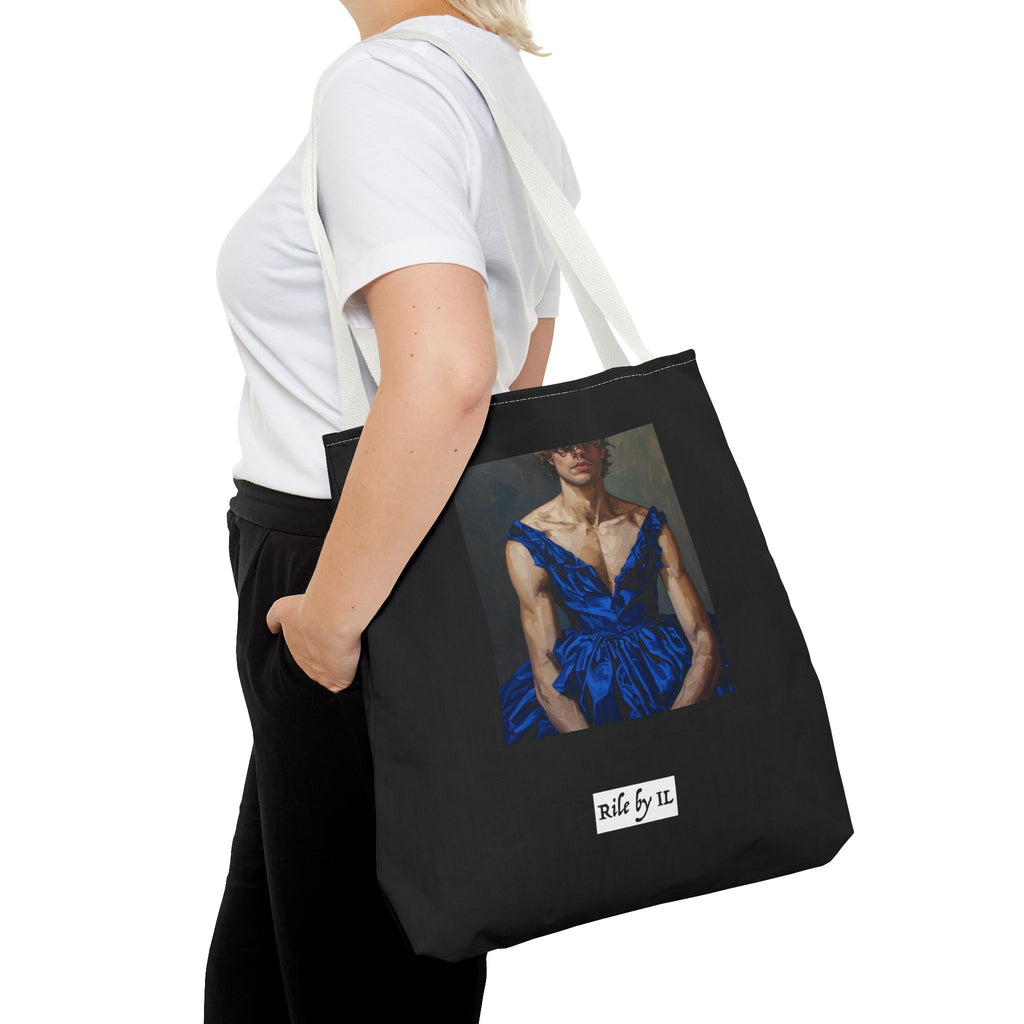 Man In Blue Dress Tote Bag