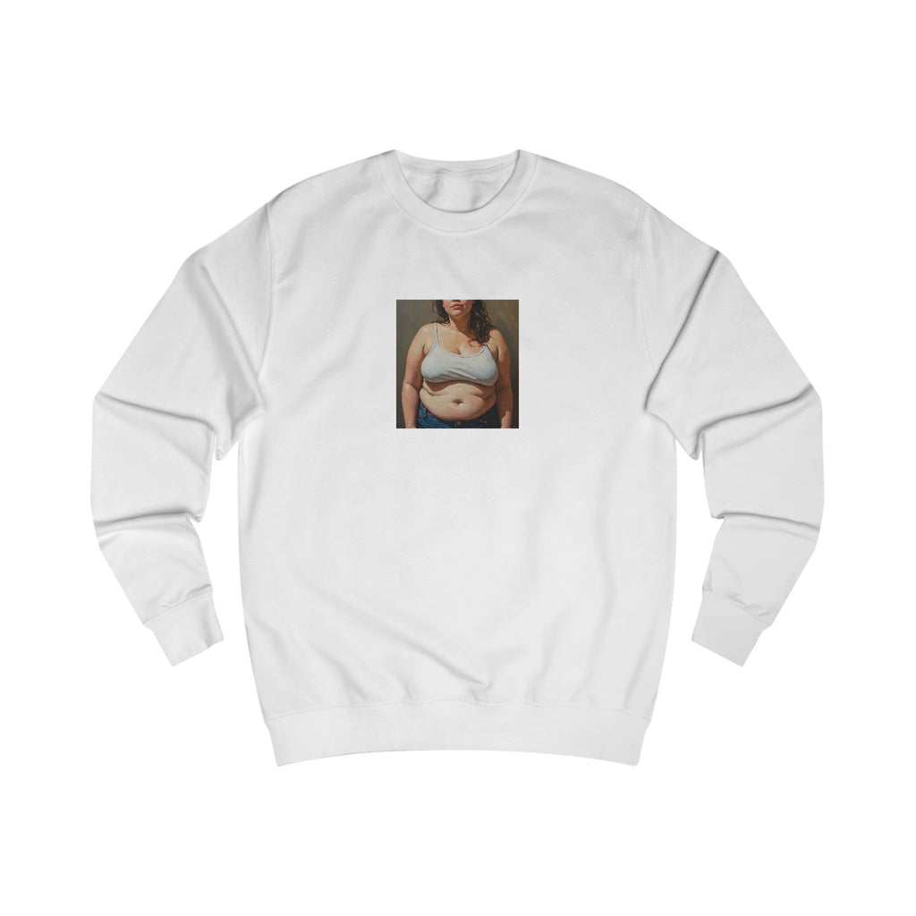 Woman In Jeans Sweatshirt