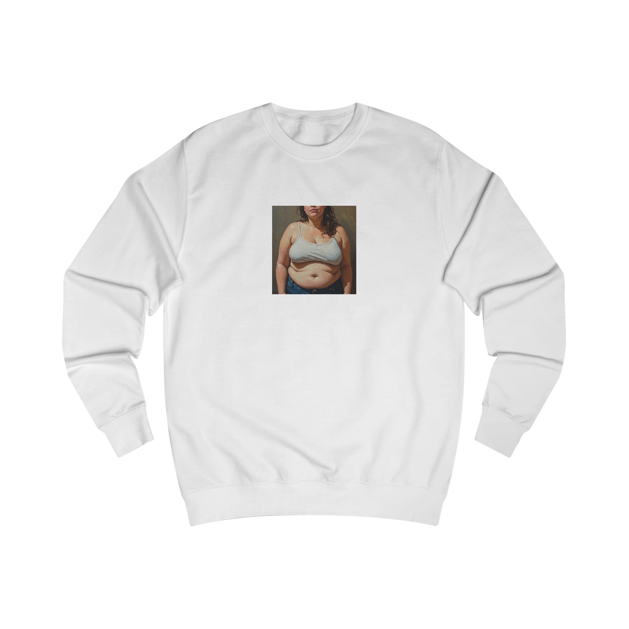 Woman In Jeans Sweatshirt