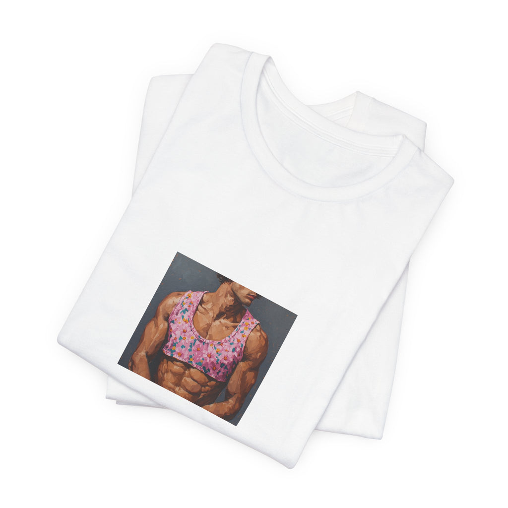 Man w/ Pink Crop Top T-shirt