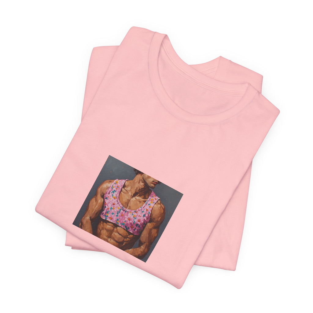 Man w/ Pink Crop Top T-shirt