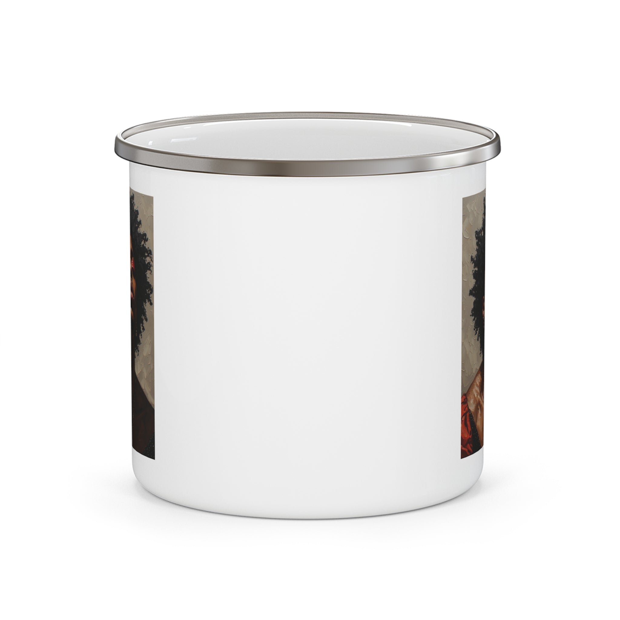 Man w/ Red Eyeshadow Camping Enamel Cup