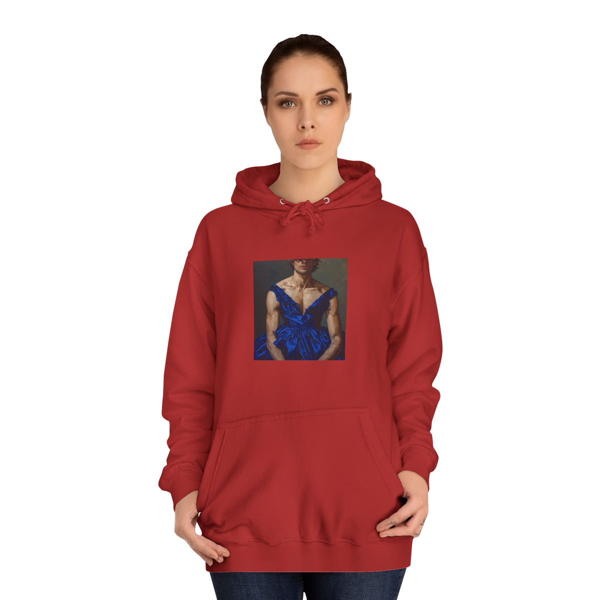 Man In Blue Dress Hoodie