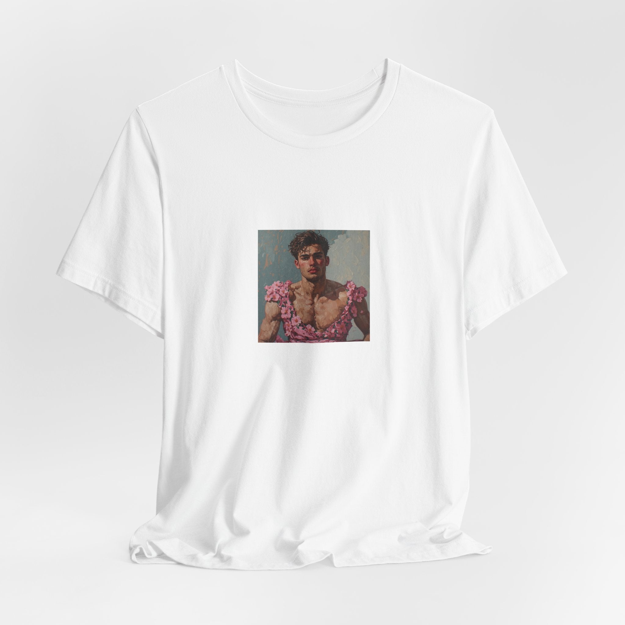 Man In Pink Dress T-shirt