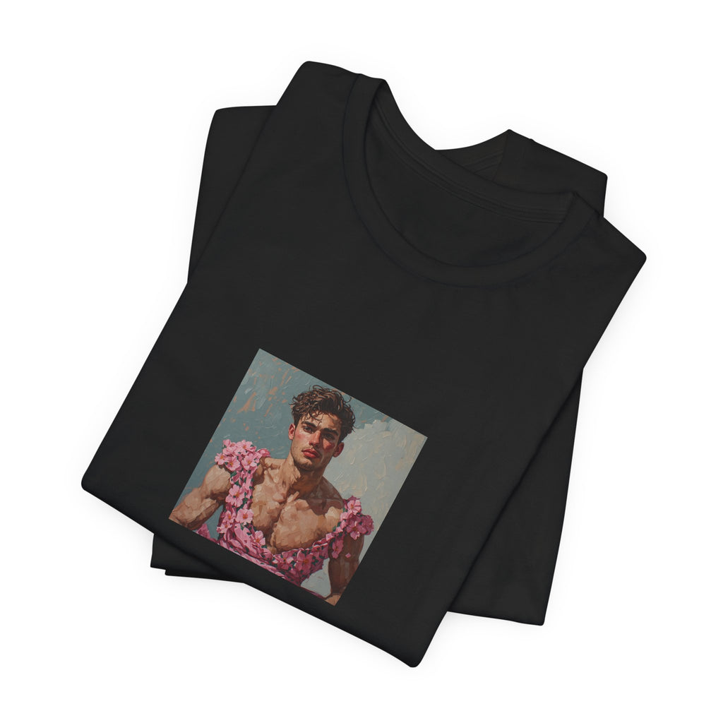 Man In Pink Dress T-shirt