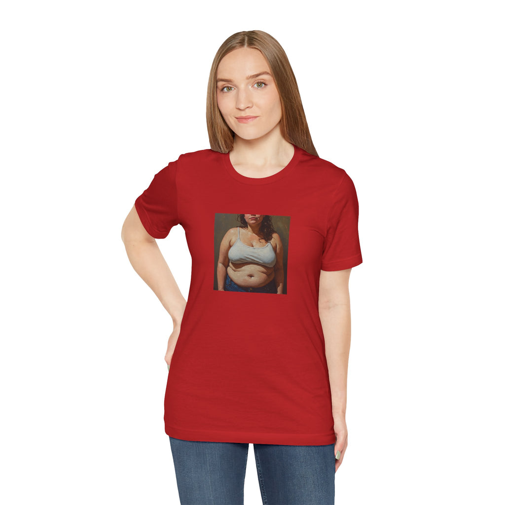 Woman In Jeans T-Shirt