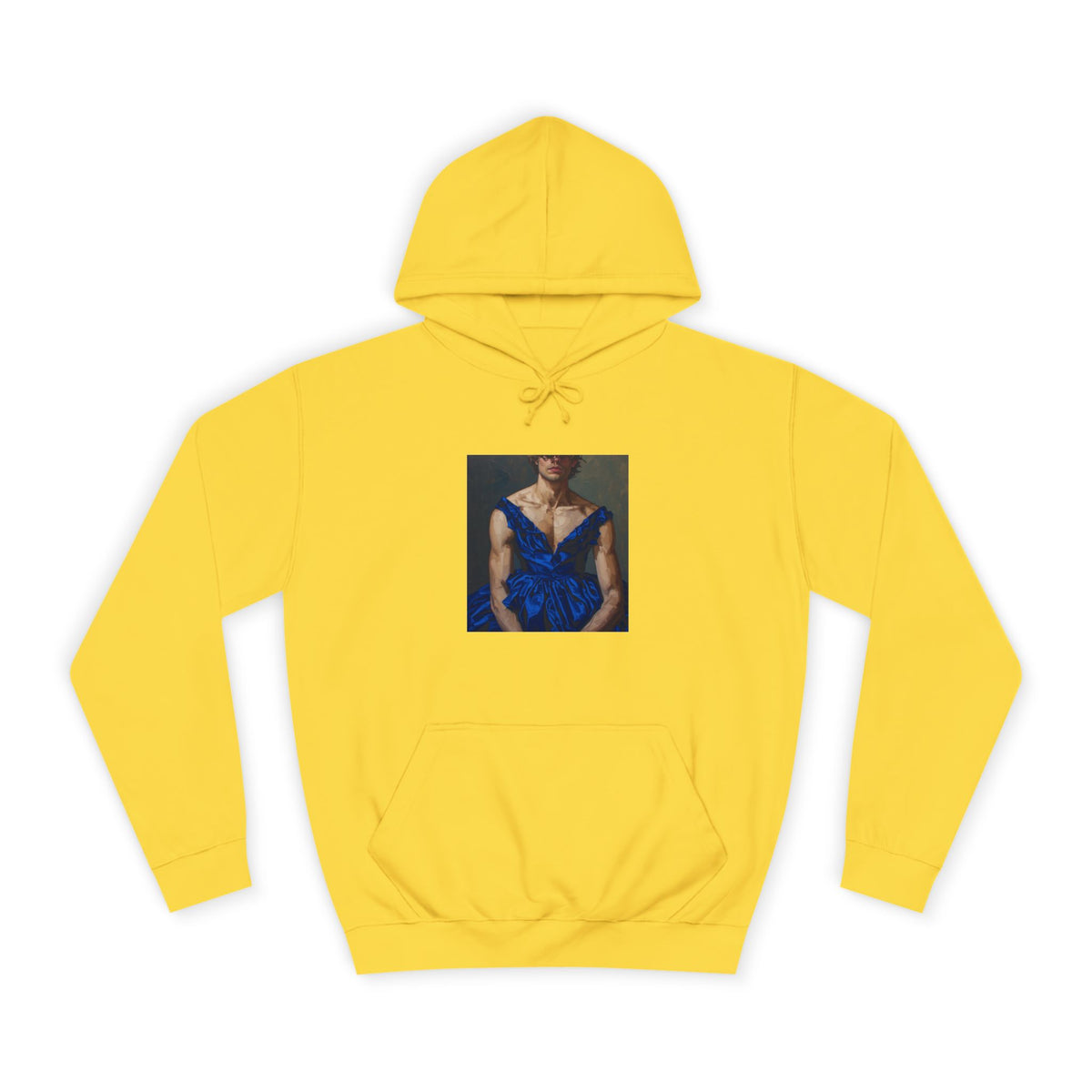 Man In Blue Dress Hoodie